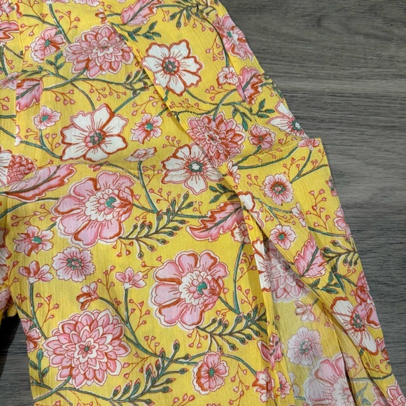 Billabong Yellow Floral Pants - Picture 2 of 4